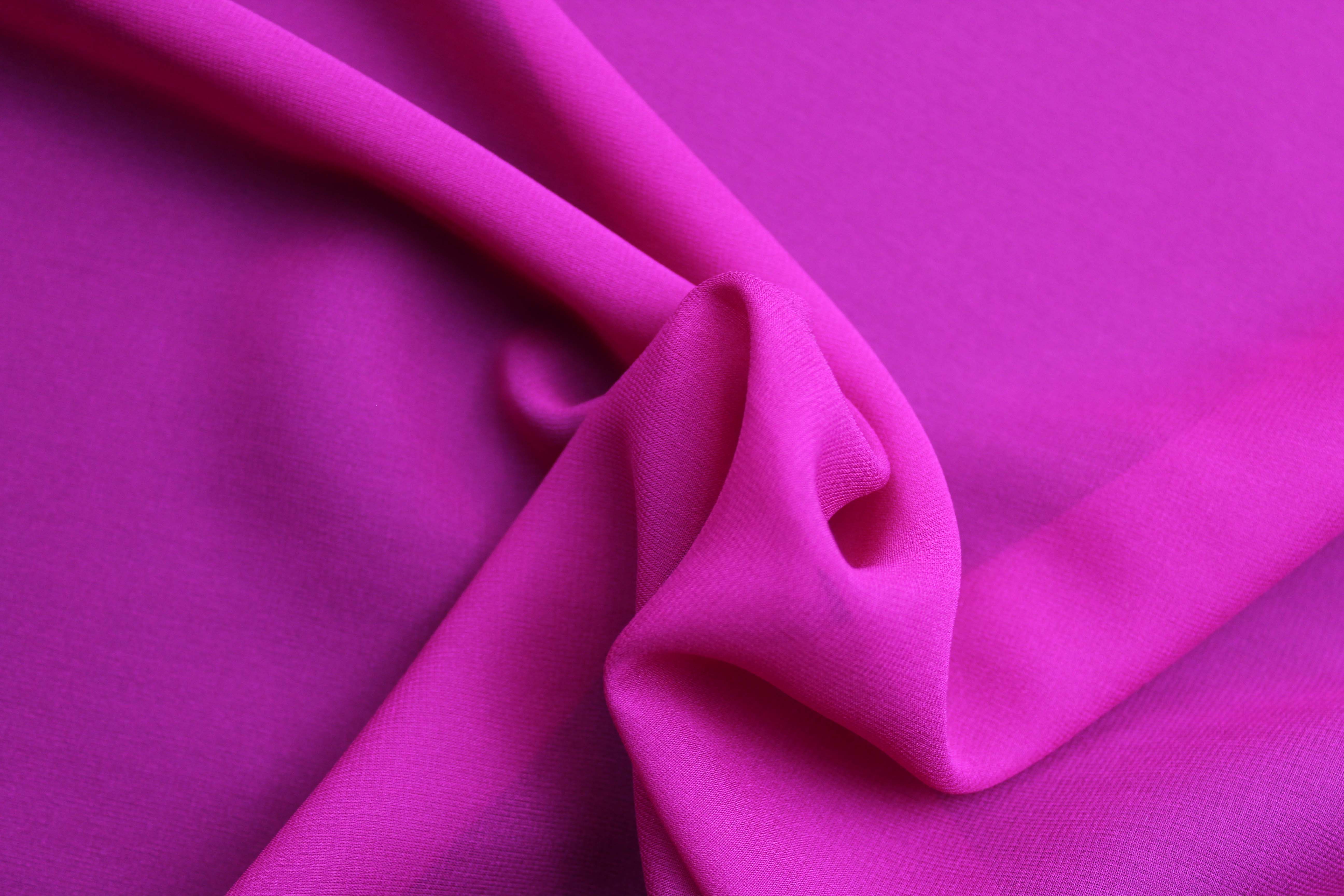 SILK GEORGETTE - FUCHSIA